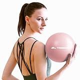 Trideer Exercise Balls Physical Therapy, 9 Inch Pilates Ball Between Knees for Physical Therapy, Mini Exercise Ball - Yoga Ball, Small Workout Balls for Core Strength and Back Support