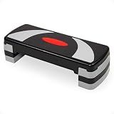 BalanceFrom Aerobic Step Platform Trainer with Adjustable 3-Level Risers, 400 Pound Weight Capacity – Non-Slip Exercise Stepper for Cardio, Strength, and Fitness Workouts at Home or Gym
