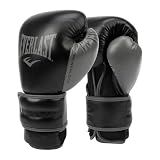 Everlast Powerlock 2 Hook Loop Boxing Gloves | Heavy Bag | Black | 14oz