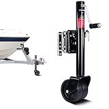 FZZD 2000lbs Trailer Jack with Wheel, Heavy Duty Swivel Boat Jack