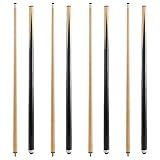 HMQQ Pool Cue Stick/Billairds cue Stick Pool Stick 58" Set of 2/Set of 4 /Set of 4 20OZ, 48" Set of 2/ Set of 4, with Different Weight/Size/Quantity (58" Set of 4)