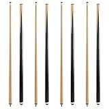 HMQQ Pool Cue Stick/Billairds cue Stick Pool Stick 58" Set of 2/Set of 4 /Set of 4 20OZ, 48" Set of 2/ Set of 4, with Different Weight/Size/Quantity (58" Set of 4)