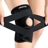 JOMVD Knee Brace for Knee Pain, Meniscus Tear, Adjustable Knee Support with Side Spring Stabilizers for ACL, MCL, Arthritis, Patella Stability, Knee Pain Relief, Injury Recovery, Women and Men, Medium