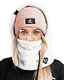 Senllen Balaclava Cold Weather Fleece Windproof Ski Mask Winter Breathable Thermal Face Mask Neck Warmer Scarf Helmet Hood for Men/Women White