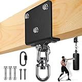 BeneLabel Punching Bag Hanger for Heavy Bag 1000 LB Capacity Beam Mount Hardware 360° Rotation Boxing Bag Ceiling Mount I-Beam Heavy Bag Hanger with Carabiner