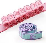 2 PCS Kids Stretching Strap - 8-Loop Adjustable Stretch Bands for Dance, Ballet, Yoga, Gymnastics Workout, Children‘s Fitness Equipment, Stretching Resistance Bands and Home Flexibility Training