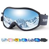 Supertrip Ski Goggles Men Women Anti-Fog Snow Goggles UV Protection Snowboard Goggles for Adult Youth