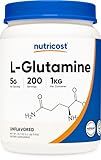 Nutricost L-Glutamine Powder 1 KG - Unflavored, Non-GMO, Gluten Free