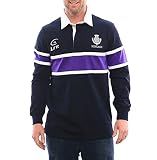 Scotland Thistle Long Sleeve Rugby Jersey, Navy, XXX-Large