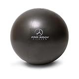 ProBody Pilates Small Exercise Ball - 9 Inch Workout Ball for Stability, Barre, Yoga, Core & Physical Therapy, Home Gym & Office Use (Black)