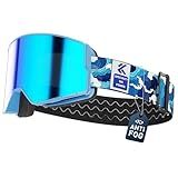 KAPVOE Ski Goggles Photochromic & Color Anti-fog UV400 Protection OTG Snowboard goggles Suitable for Men Women K722