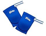 Fairtex Elastic Elbow Pads EBE1 Muay Thai Kick Boxing Protect Soft Fabric (Blue)