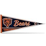 Rico Industries NFL Football Chicago Bears Classic 12" x 30" Felt Wall Décor Pennant - Great for Home/Bed Room/Man Cave Décor