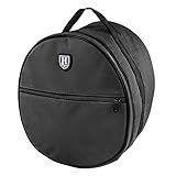 Harrison Howard Motorcycle Helmet Bag - Black - Waterproof - 600D Outer Shell - 340 Degree Zip - 2 Compartments - Top Handle - Sporty - One Size - Black