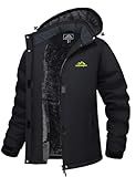 MAGCOMSEN Women's Black Ski Jacket Winter Snow Coat Warm Fleece Mountain Waterproof Female Jacket Snowboarding jackets S