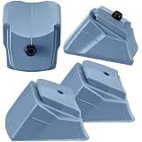 Arrowbash 4 Pack Non Marking Brake Pads for Inline Skates, Grey Scratch Free Heel Stoppers for Indoor/Rental Use