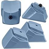 Arrowbash 4 Pack Non Marking Brake Pads for Inline Skates, Grey Scratch Free Heel Stoppers for Indoor/Rental Use