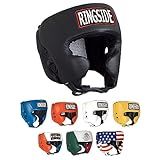 Ringside Competition-Like Boxing Headgear with Cheeks, Black, Medium