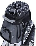 ASK ECHO T-Lock Golf Cart Bag, Quiet 14-Way Full-Length Divider (Grey)