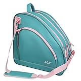 WOLT Ice Skate Bag - Inline Roller Skate Bag with Adjustable Shoulder Strap for Both Youth and Adults.Mint Green