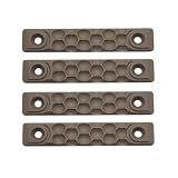 Tizuqe 4 Pcs High-Strength Nylon Rail Covers, Non-Slip Low Profile Panel Protectors for M-LOK System, Heat Resistant Grip Guard Accessories (12cm / 8cm)