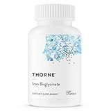 THORNE - Iron Bisglycinate - 25 mg Iron Supplement for Enhanced Absorption Without Gastrointestinal Side Effects* - NSF Certified for Sport - Gluten-Free - 60 Servings