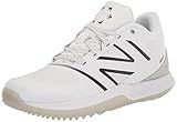 New Balance Men's FreezeLX V4 Turf Lacrosse Shoe, White/Black/Polar Blue, 10.5