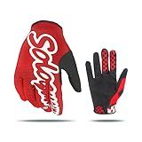 SOLO QUEEN Sim-Racing Gloves for Simulator Steering Wheel Games and Karting Glove (red, L)