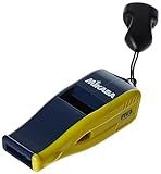 BEAT Master-NBY Mikasa Professional Whistle with Lanyard, Small, Navy/Yellow