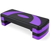 BalanceFrom 31-inch Aerobic Step Platform Trainer with 3 Adjustable Risers