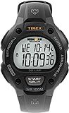 Timex Men's Ironman Triathlon Classic 30 38mm Watch – Gray Case with Black Resin Strap