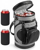 YOREPEK Golf Cooler Bag, 6-Can Insulated Golf Bag Cooler with 2 Can Sleeves