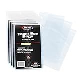 BCW Resealable Team Set Bags – 400 Count | Holds 35 Loose Cards or 5 Standard 35pt Toploaders | Fits Magnetics up to 108pt | Acid-Free Team Bags for Trading Cards & Shipping