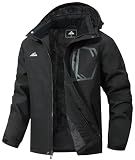 MAOYSSEN Men's Waterproof Ski Jacket