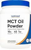 Nutricost MCT Oil Powder 1LB (16oz) - Great for Keto, Ketosis and Ketogenic Diets - Zero Net Carbs, Non-GMO + Gluten Free (Medium Chain Triglyceride)