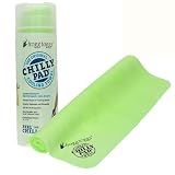 FROGG TOGGS Chilly Pad, Instant Cooling Towel, Long Lasting, Reusable, Sports and Outdoors Neck Towel 33x13, Hivis Lime Green