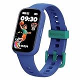 BIGGERFIVE Vigor Plus Kids Watch Fitness Tracker for Boys, No Phone Needed | Step Counter, Heart Rate, Sleep Monitor, IP68 Waterproof, Pedometer, Vibrating Alarm, 10 Sport Modes, E-pet, Ages 5-15 Blue