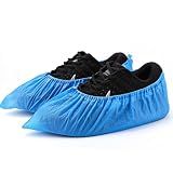 Shoe Covers Disposable Non Slip -100 Pack(50 pairs) 15.7'' Hygienic Waterproof Foot Booties Covers Recyclable Shoe Booties Covers for Indoors, Fits Up to US Men's 11 & US Women's 12.5