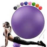 Soft Pilates Ball 9 Inch, Ideal Small Exercise Ball Between Knee Squeeze for Physical Therapy Yoga Core Medicine Abs Pt Bouncy, Mini Rubber Fitball Barre Workout Equipment for Women Men Kid Toddler