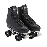 Chicago Quad Roller Skates for Girls & Boys – Durable, Top Performance Indoor/Outdoor Use or Roller Derby - Classic Deluxe Leather High-Top Boots with 60mm Urethane Wheels & Semi-Precision Bearings