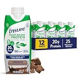 Ensure Plant-Based Protein Shake With 20g Protein, 5g Fiber, Ready to Drink, Chocolate, 11 Fl Oz, 12 Pack