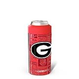 Frost Buddy Universal Can Cooler - Fits All - Stainless Steel Can Cooler for 12 oz & 16 oz Regular or Slim Cans & Bottles - Stainless Steel (Georgia Bulldogs | 3D)