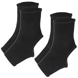 Psiriol 2 Pair Muay Thai Ankle Support Compression Ankle Sleeve Boxing Foot Braces, Breathable Foot Wraps Support for Men Women Kickboxing Martial Arts Gym Running Sports