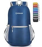 ZOMAKE Ultra Lightweight Hiking Backpack 20L, Packable Small Backpacks Water Resistant Daypack for Women Men(Navy Blue)