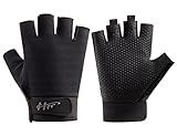 SUJAYU Fingerless Gloves - Fishing, Paddling & Sailing Gloves for Men & Women (Black, XL)
