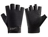 SUJAYU Fingerless Gloves - Fishing, Paddling & Sailing Gloves for Men & Women (Black, XL)