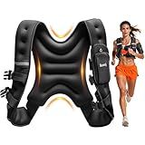 Renoj Weighted Vest for Women Men: 6lb/8lb/10lb/12lb/16lb/20lb Weight Training Vest for Workout, Running, Walking, Exercise, Weight Loss, Weight Lifting - With Reflective Strips and Storage Pocket