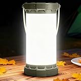 Glocusent 135 LED Ultra Bright Camping Lantern, Up to 200H, 5000mAh Camping Lights with 3 Colors & 5 Brightness, SOS, Max 1500LM, Rechargeable Lantern for Power Outages Camping Hiking Emergency