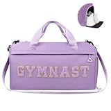 Gymnastics Duffel Bag for Girls Teens, Gym Dance Sport Travel Workout