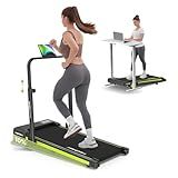 Walking Pad Treadmill with Incline and Handle Bar 3.0HP Under Desk Walking Treadmill with Adjustable Handlebar Compact Treadmill with Magnetic Remote Control for Home Office,300LBS Capacity